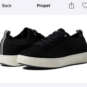 Propet Kenna Sneaked Black Womens 11W